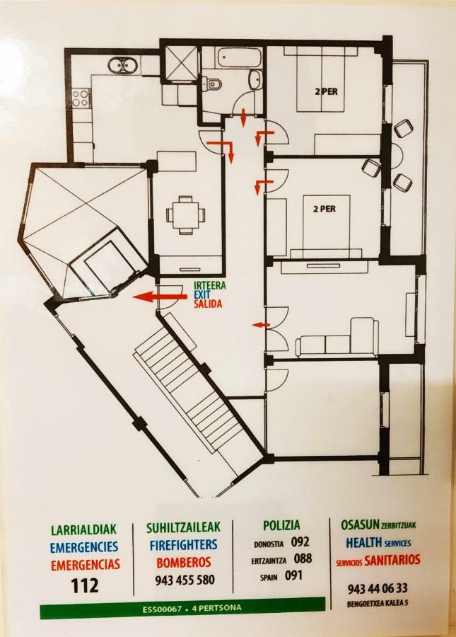 Spacious Confortable Next And Pintxos Area Appartement Saint-Sébastien
